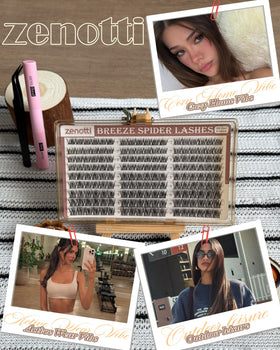 Different styles created with zenotti lash clusters
