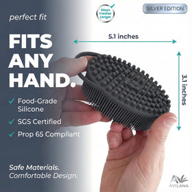Different styles of Avilana Body Scrubber displayed