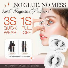 Different styles of LASHVIEW Magnetic Eyelashes arranged