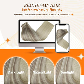 Different weft widths of Full Shine hair extensions