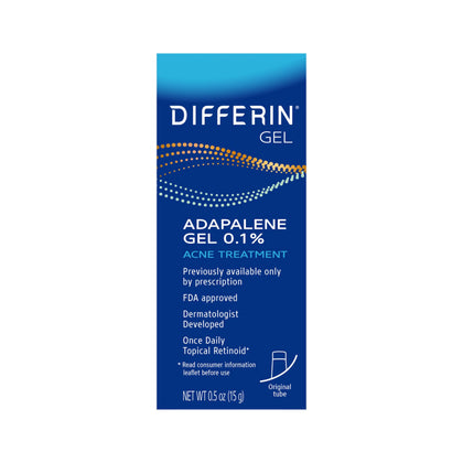 Differin Acne Gel 15g tube front view