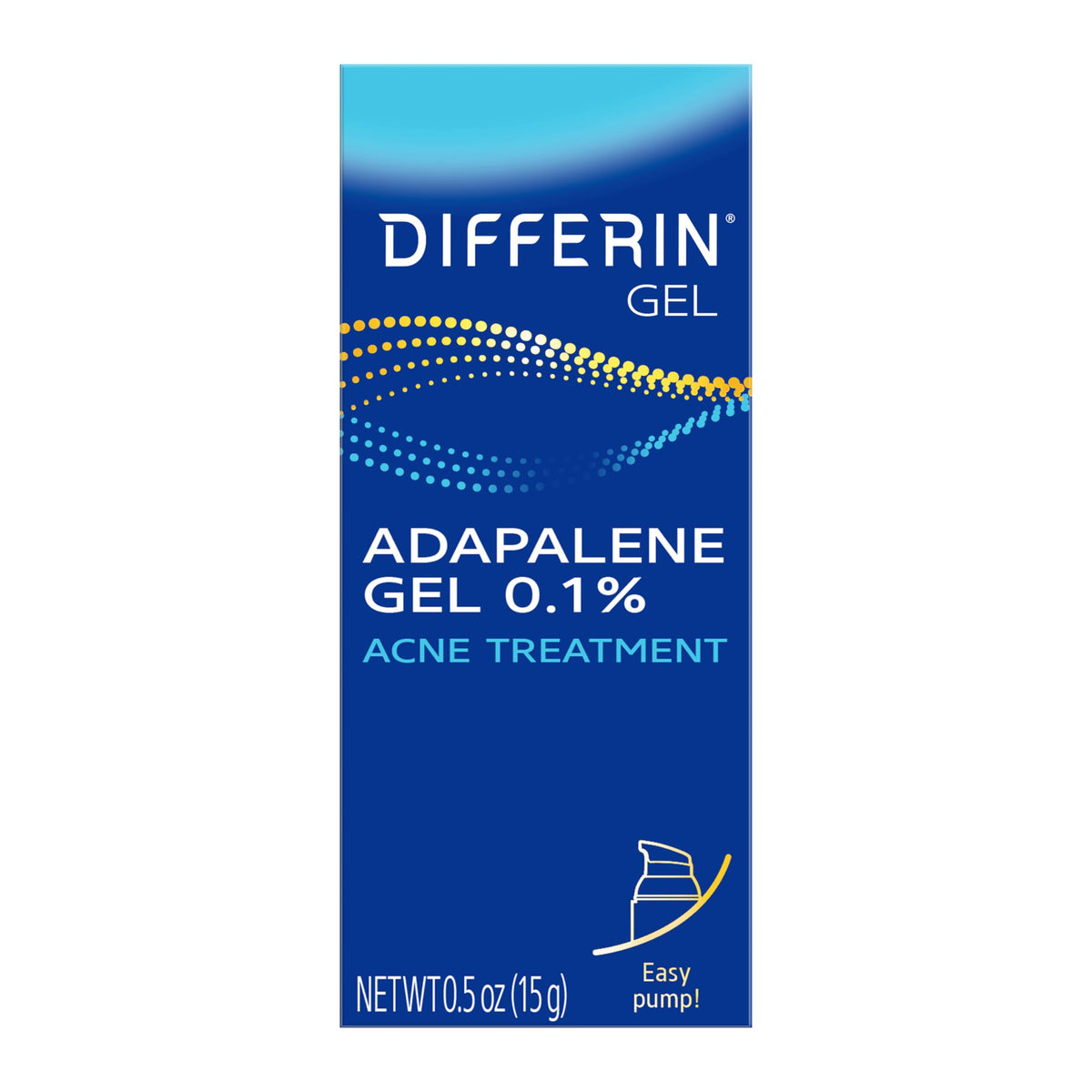 Differin Acne Retinoid Gel 0.1% Adapalene front view