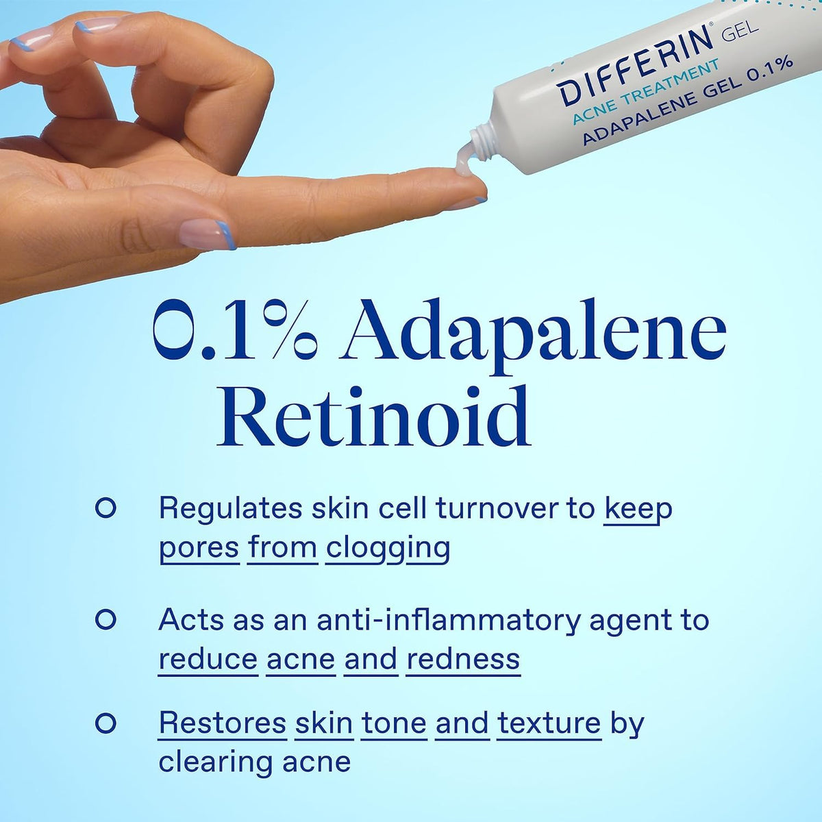 Differin Daily Deep Cleanser being used in a bathroom