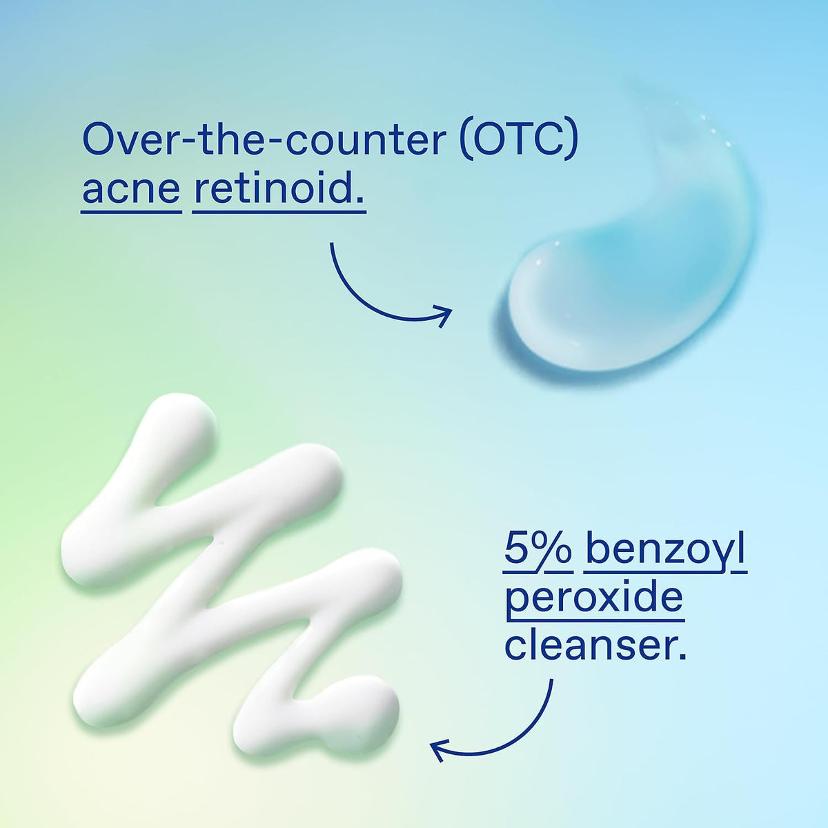 Differin Gel application on skin