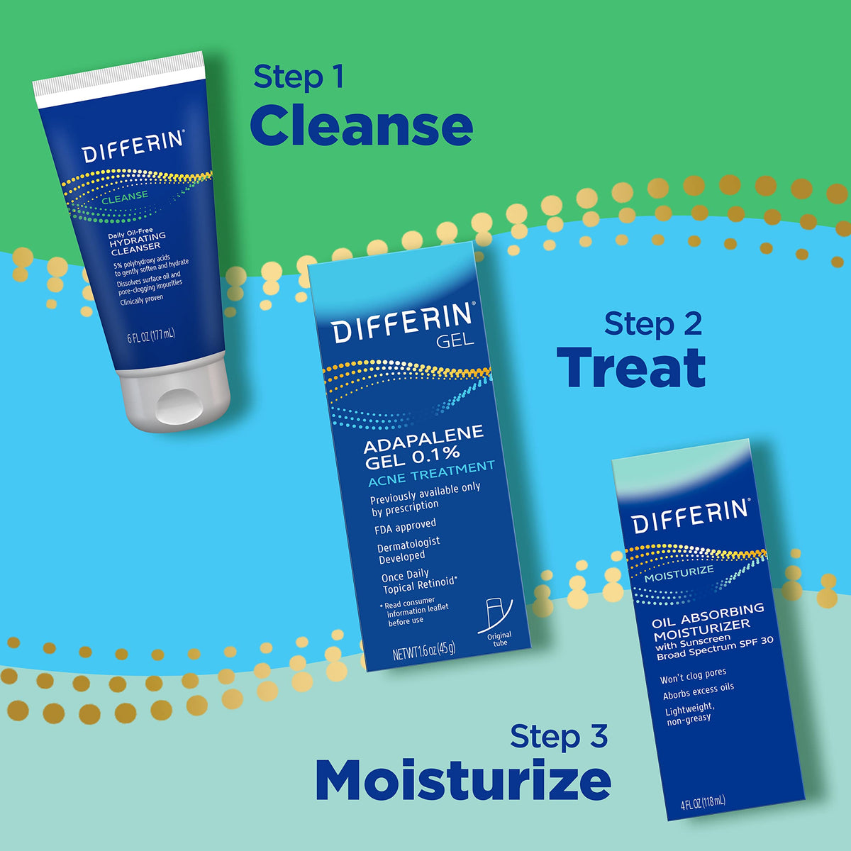 Differin Oil Absorbing Moisturizer SPF 30 with sun protection