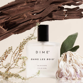 DIME Dans Les Bois Perfume bottle side view