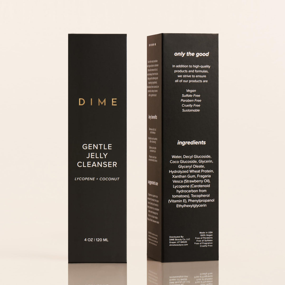 DIME Gentle Jelly Cleanser 90ml packaging details