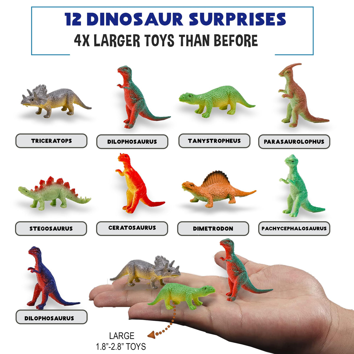 Dinosaur toy revealed from a dissolved bath bomb