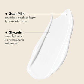 Dionis Goat Milk Lotion 8.5 oz back view with ingredients listed