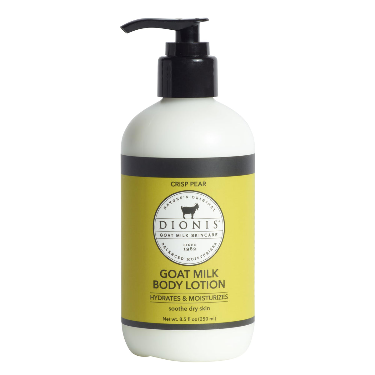 Dionis Goat Milk Lotion Crisp Pear 8.5 oz pump front view