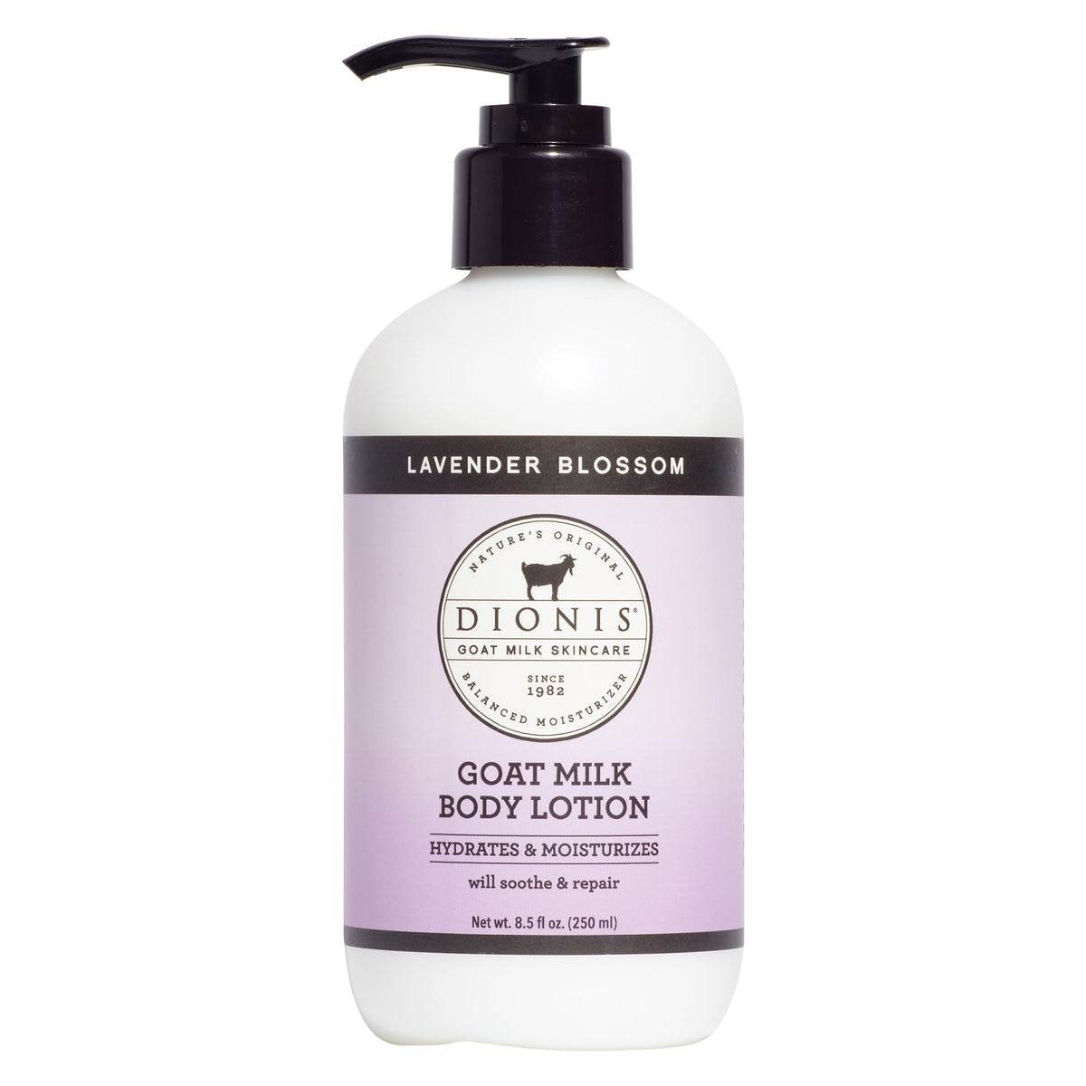 Dionis Goat Milk Lotion Lavender Blossom 8.5 oz pump front view