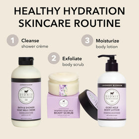 Dionis Goat Milk Lotion Lavender Blossom lifestyle scene