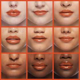 Dior Addict Lip Glow Oil 004 Coral on model's lips