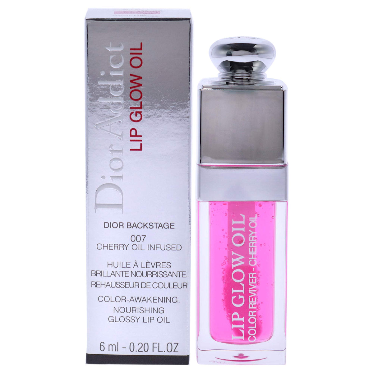 Dior Addict Lip Glow Oil 007 Raspberry front view