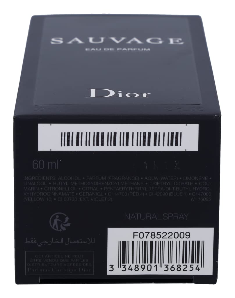 Dior Sauvage Eau de Parfum Spray 2 Fl Oz close-up of cap