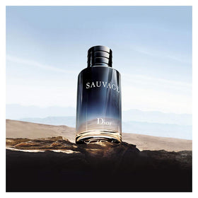 Dior Sauvage Eau De Toilette Spray 60 mL on a table