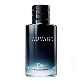 Dior Sauvage Eau De Toilette Spray for Men 3.4 oz bottle side view