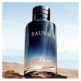 Dior Sauvage Eau De Toilette Spray for Men 3.4 oz lifestyle scene