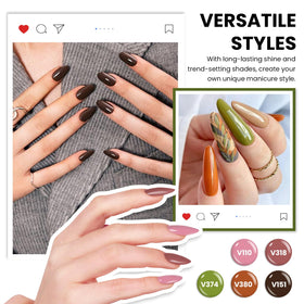 Display boards included in VANREESA Gel Nail Polish Kit