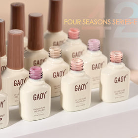 Display of all 39 colours in GAOY gel nail polish set