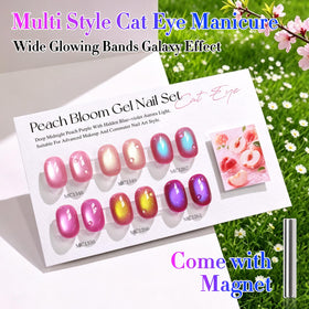 Display of all 6 Double Rhythm Gel Nail Polish bottles