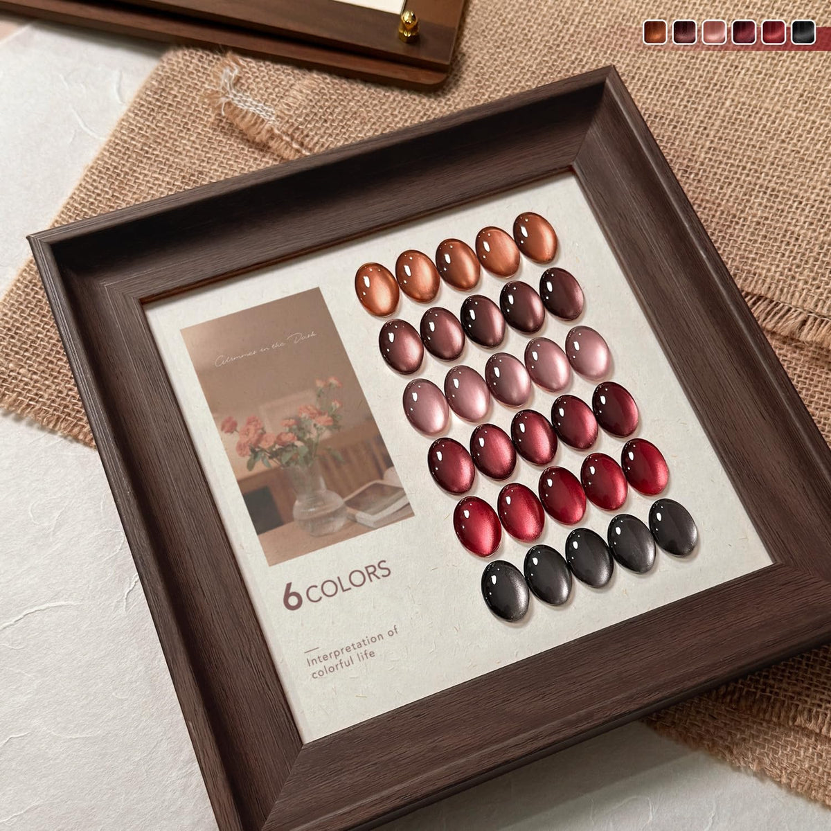 Display of GAOY Gel Nail Polish colours on nails