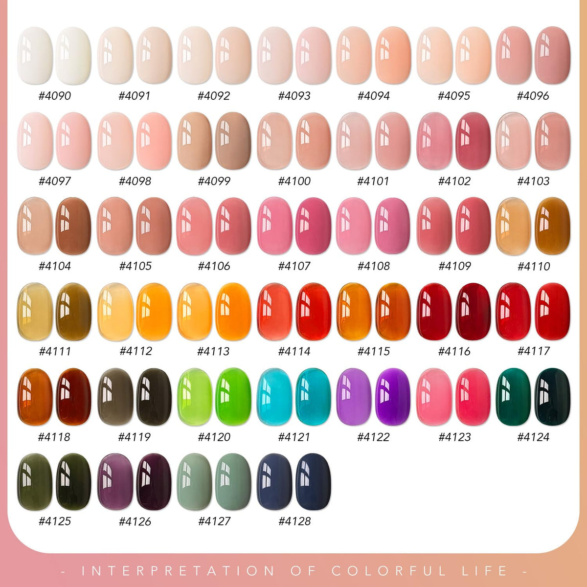 Display of GAOY gel nail polish set packaging