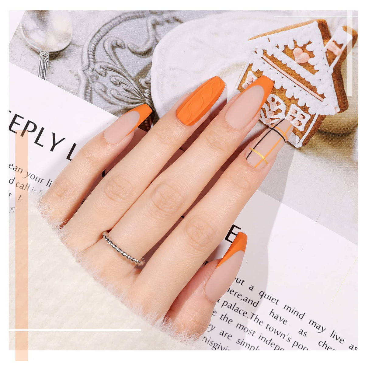 Display of GAOY nail polish set with vibrant fall colours
