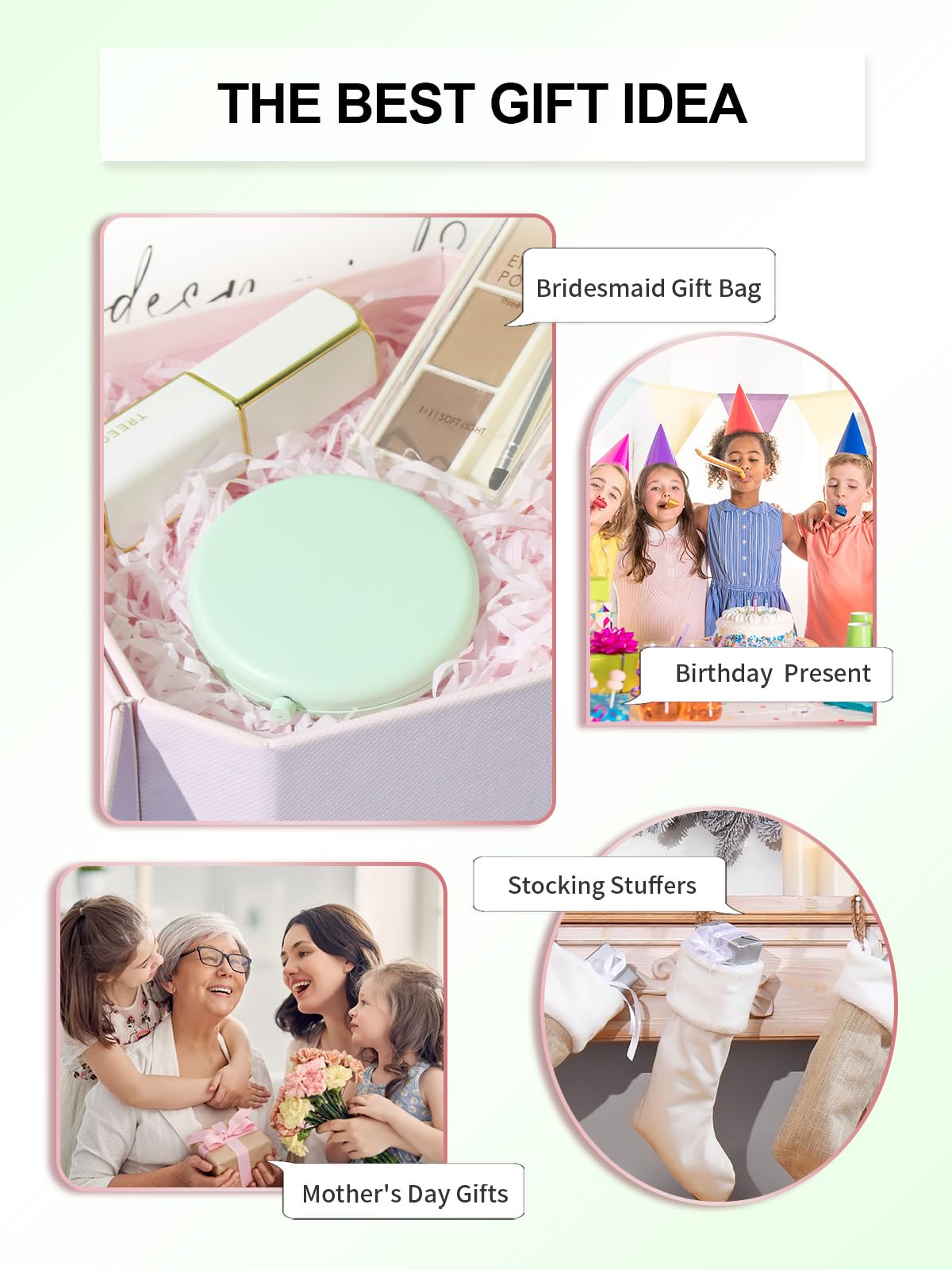 Display of Getinbulk compact mirror set with 24 pieces