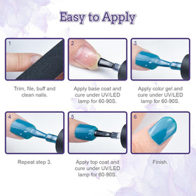 Display of JODSONE gel nail polish colours