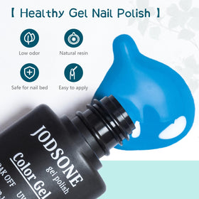 Display of JODSONE gel nail polish kit components