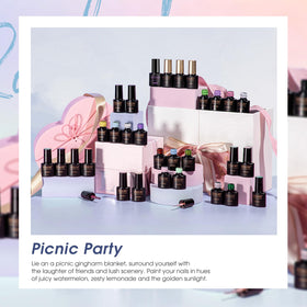 Display of ROSALIND gel polish colours in a compact set
