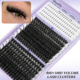 Display of upper and lower lashes in the QUAFFLY kit