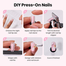 Display strips and nail holder from Beetles Nail Art Kit