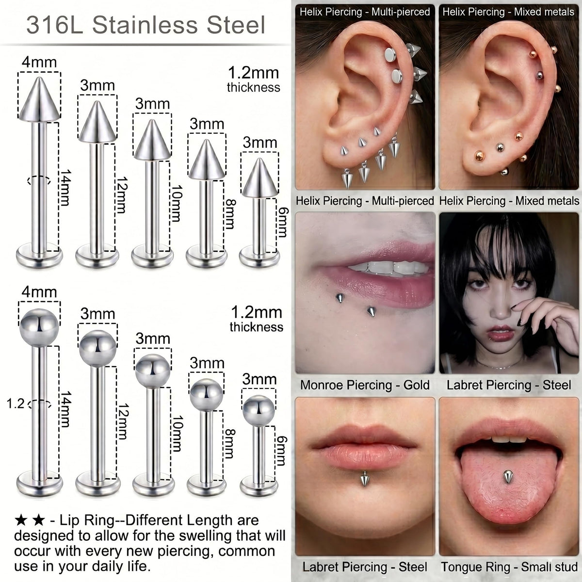Disposable piercing clamps included in DJCIW piercing kit