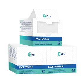 Ditoi Disposable Face Towels XXL 150 Count pack front view