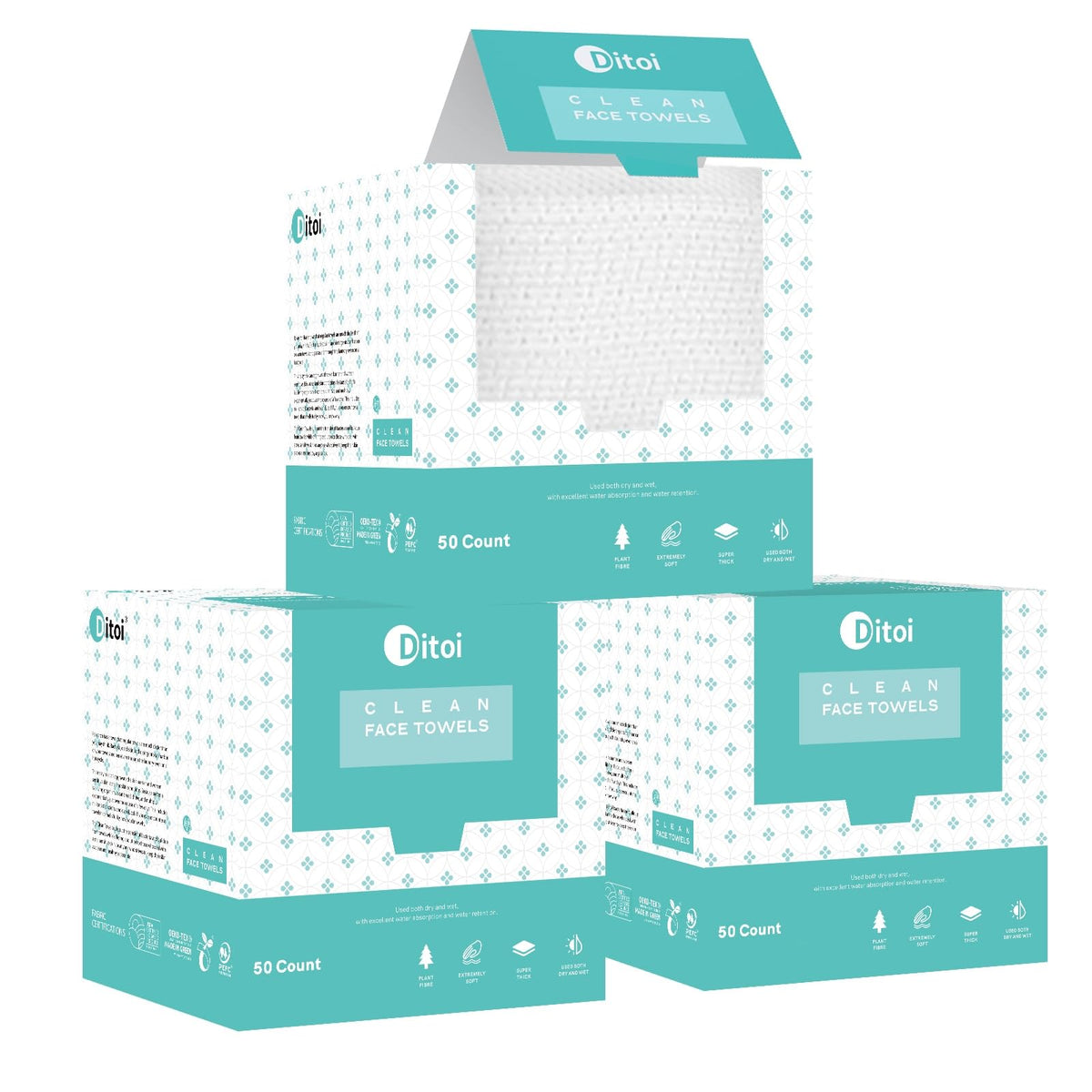 Ditoi Face Towels XXL front view showing ultra-soft texture