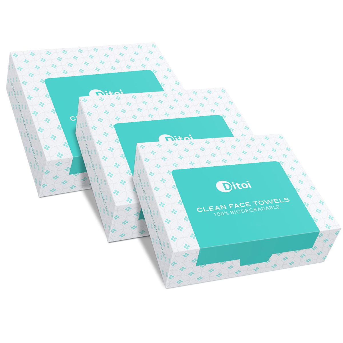 Ditoi Face Towels XXL pack front view showing 45 disposable towels