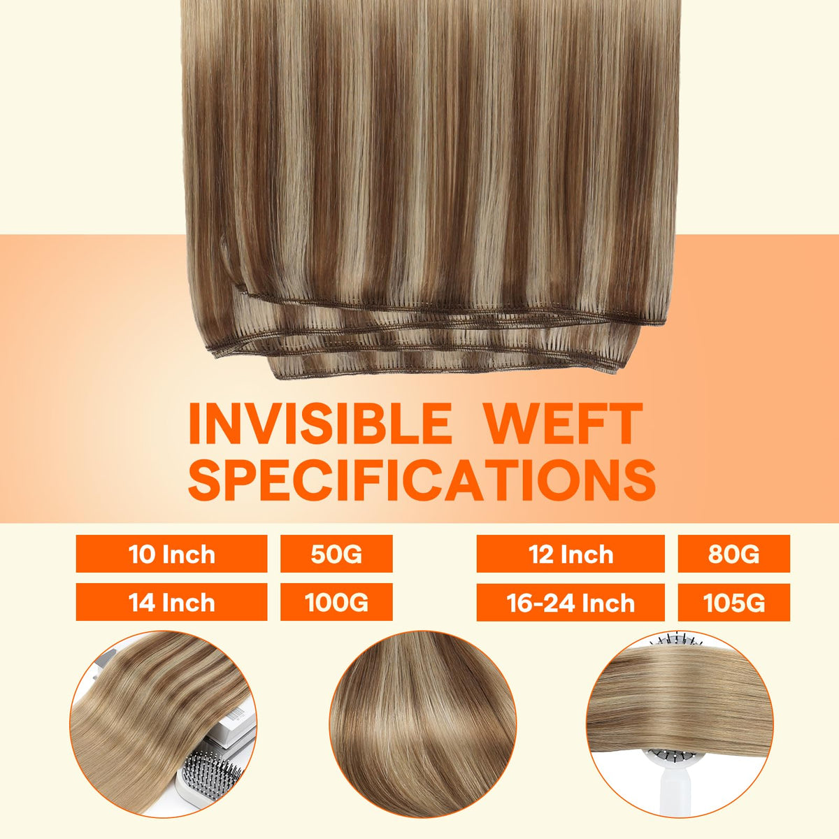 Diverse colour options of Full Shine hair extensions displayed