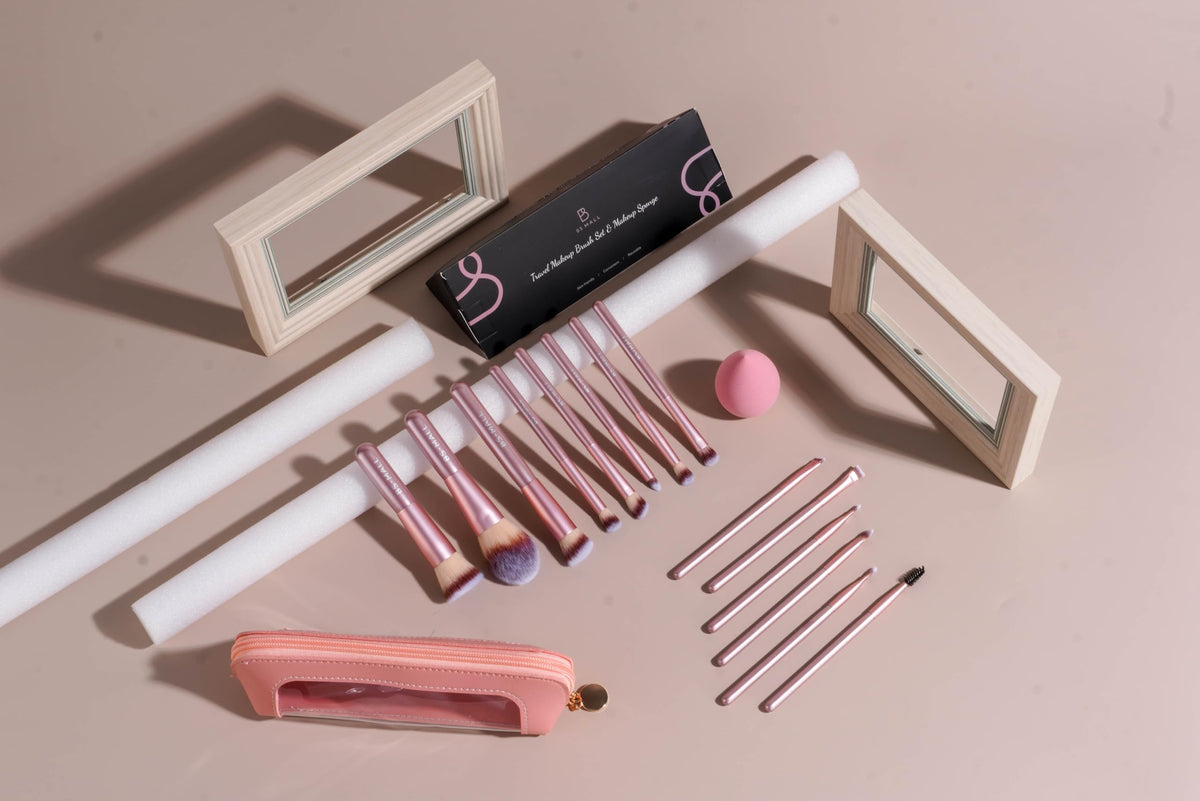 Diverse range of BS-MALL makeup brushes for different applications