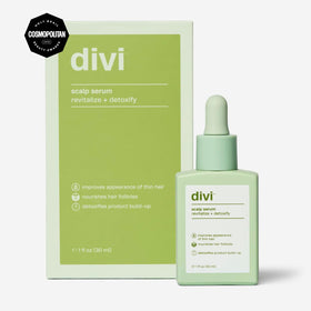 divi Scalp Serum 30ml back view showing ingredients