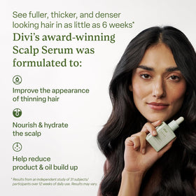 divi Scalp Serum 30ml with rosemary oil and caffeine ingredients