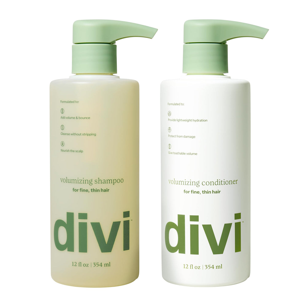 divi Volumizing Shampoo 34 fl oz front view