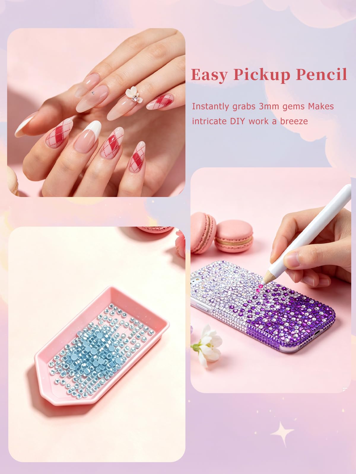 DIY project decorated with Wliurf rhinestones