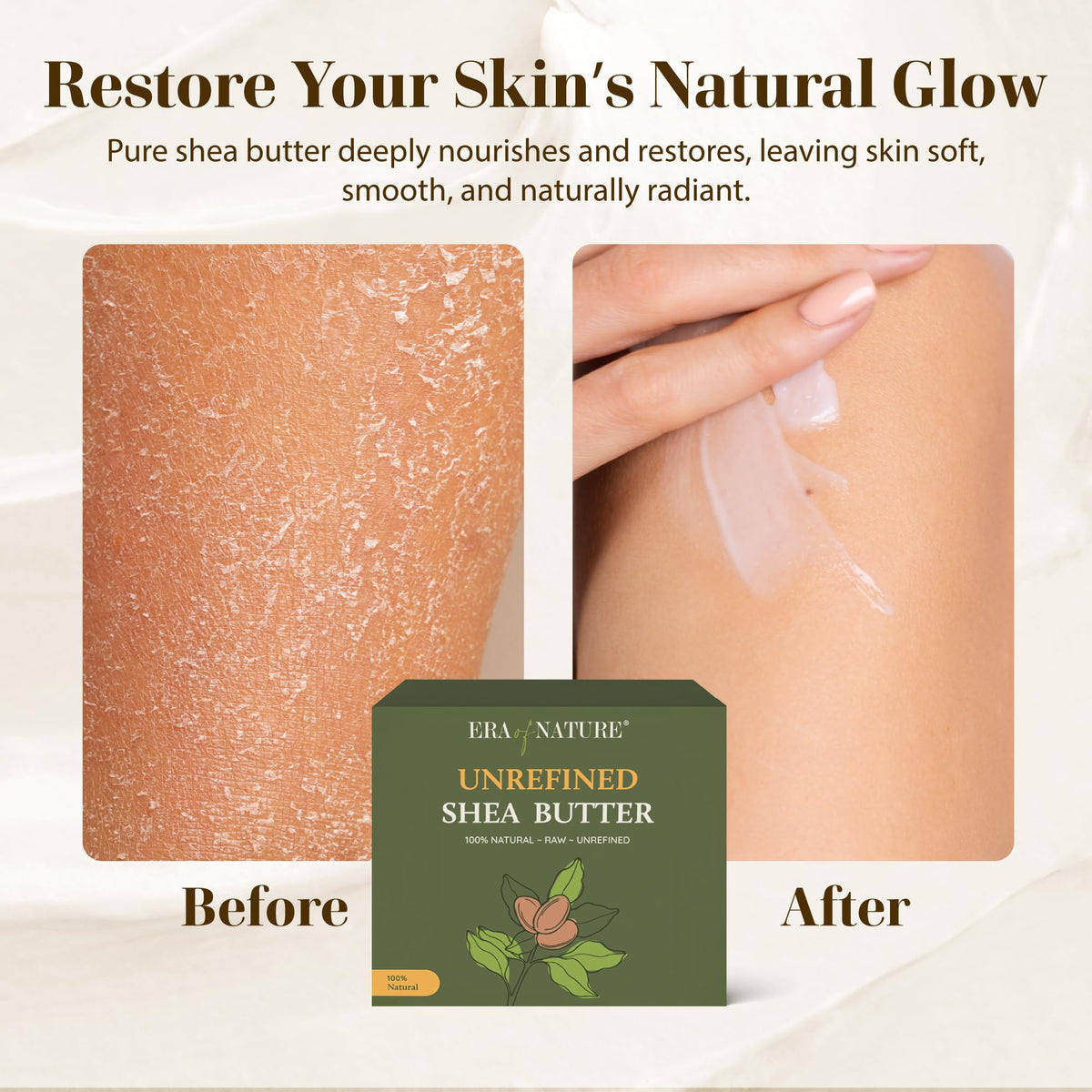 DIY skincare products made with shea butter