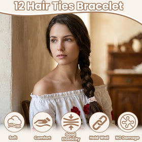DIYDEC Boho Hair Ties in a stylish arrangement