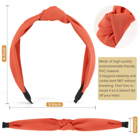 DiyJibb headband in solid pink with twist knot design