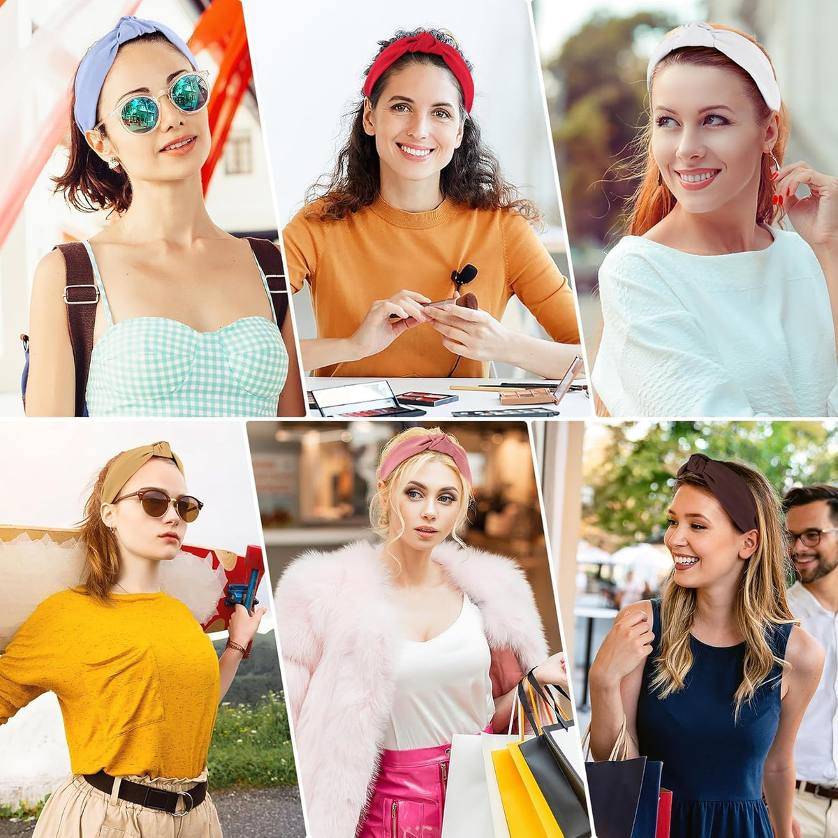 DiyJibb headband worn by a woman outdoors