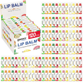 Dmsky 120 Pack Lip Balm assorted flavours front view