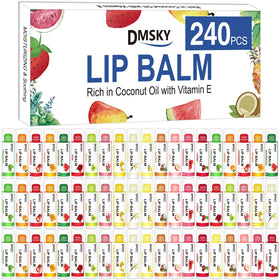 Dmsky 240 Pack Lip Balm assorted flavours front view